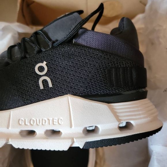 On running WOMEN'S ON CLOUDNOVA, PHANTOM/WHITE, 6 B MEDIUMBox as isNew - Picture 6 of 7